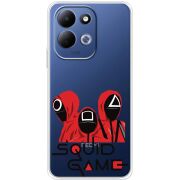 Прозорий чохол BoxFace Xiaomi Redmi 17 siquid game люди в красном
