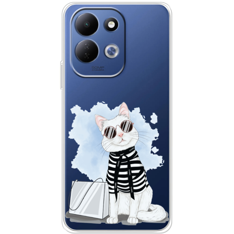 Прозорий чохол BoxFace Xiaomi Redmi 17 Cat Style