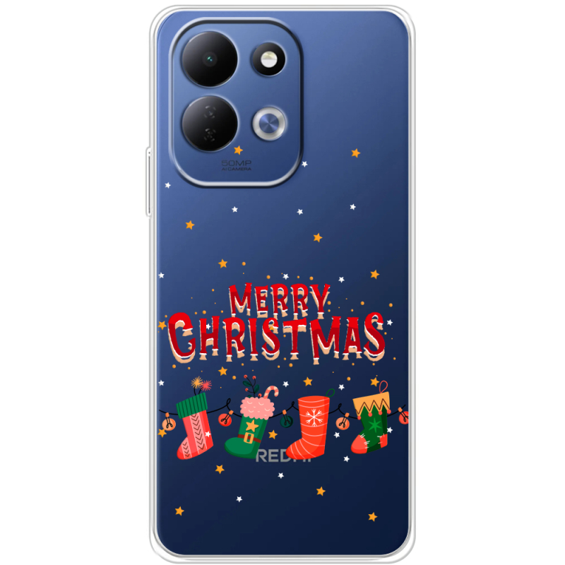 Прозорий чохол BoxFace Xiaomi Redmi 17 Merry Christmas