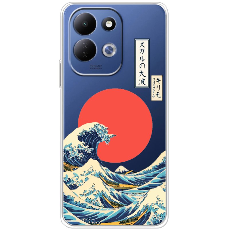Прозорий чохол BoxFace Xiaomi Redmi 17 Большая волна в Канагаве