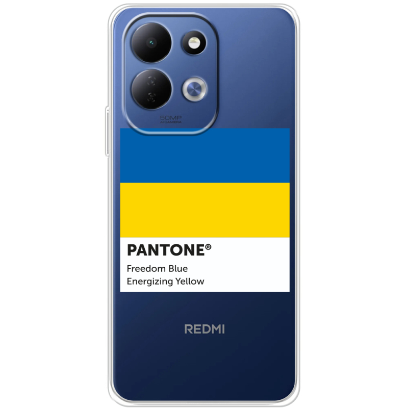 Прозорий чохол BoxFace Xiaomi Redmi 17 Pantone вільний синій