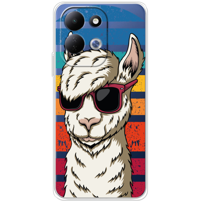 Прозорий чохол BoxFace Xiaomi Redmi 17 Стильна Лама