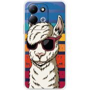 Прозорий чохол BoxFace Xiaomi Redmi 17 Стильна Лама