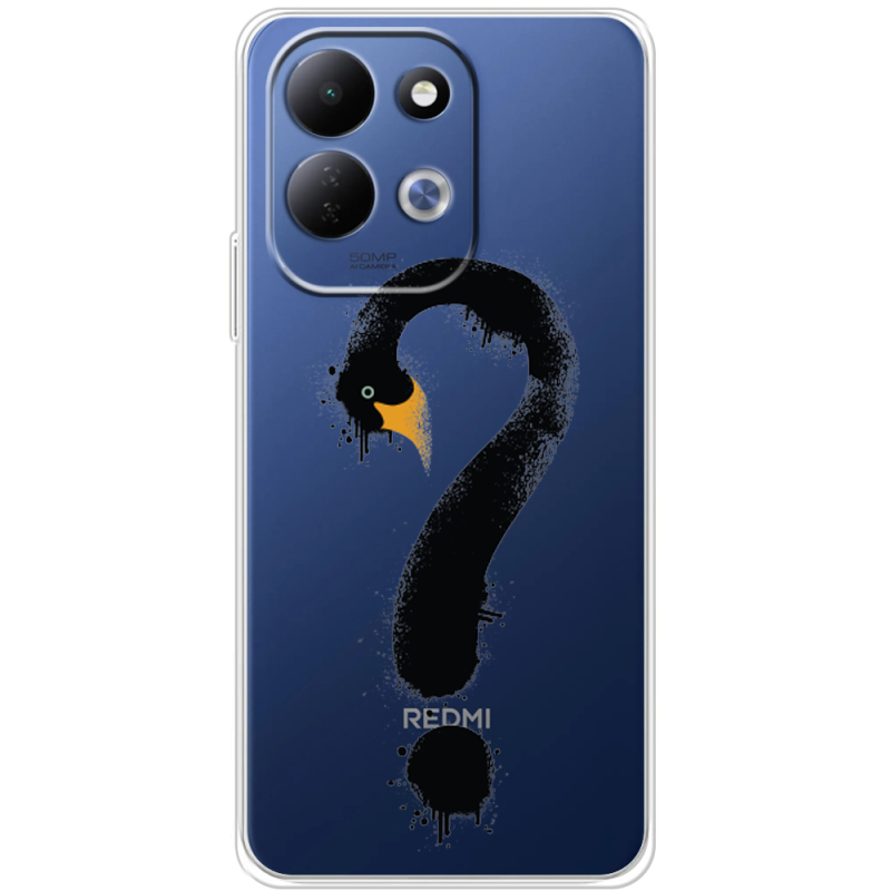 Прозорий чохол BoxFace Xiaomi Redmi 17 Swan question
