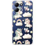 Прозорий чохол BoxFace Xiaomi Redmi 17 Unicorns