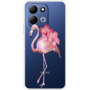 Прозорий чохол BoxFace Xiaomi Redmi 17 Floral Flamingo