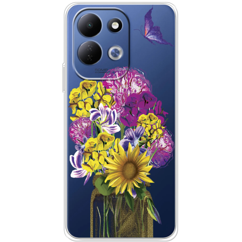 Прозорий чохол BoxFace Xiaomi Redmi 17 My Bouquet