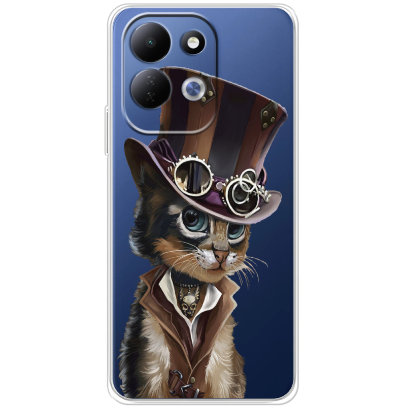 Прозорий чохол BoxFace Xiaomi Redmi 17 Steampunk Cat