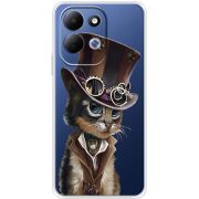Прозорий чохол BoxFace Xiaomi Redmi 17 Steampunk Cat