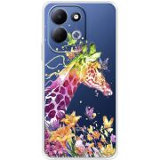 Прозорий чохол BoxFace Xiaomi Redmi 17 Colorful Giraffe
