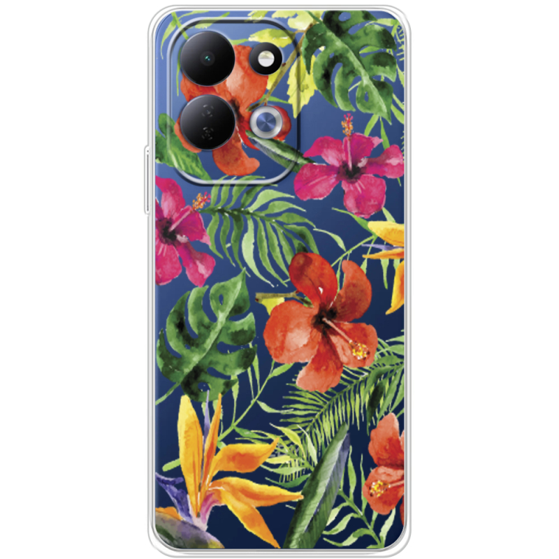 Прозорий чохол BoxFace Xiaomi Redmi 17 Tropical Flowers