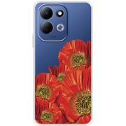 Прозорий чохол BoxFace Xiaomi Redmi 17 Red Poppies