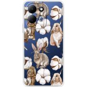 Прозорий чохол BoxFace Xiaomi Redmi 17 Cotton and Rabbits
