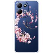 Чохол зі стразами Xiaomi Redmi 17 Swallows and Bloom