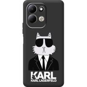 Чорний чохол BoxFace Xiaomi Redmi 17 Cat in Black