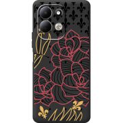 Чорний чохол BoxFace Xiaomi Redmi 17 FranceFlowers