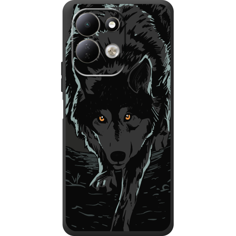 Чорний чохол BoxFace Xiaomi Redmi 17 Wolf
