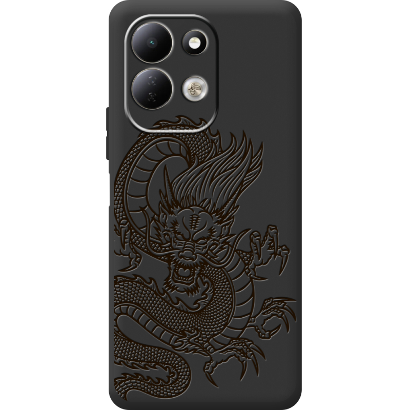 Чорний чохол BoxFace Xiaomi Redmi 17 Chinese Dragon