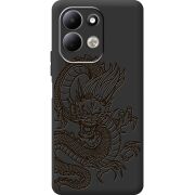 Чорний чохол BoxFace Xiaomi Redmi 17 Chinese Dragon
