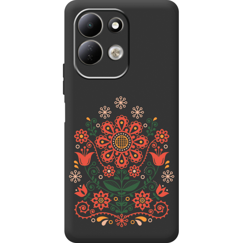 Чорний чохол BoxFace Xiaomi Redmi 17 Ukrainian Ornament