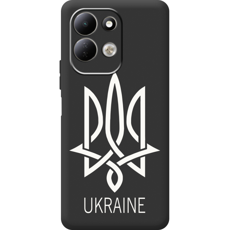 Чорний чохол BoxFace Xiaomi Redmi 17 Тризуб монограмма ukraine