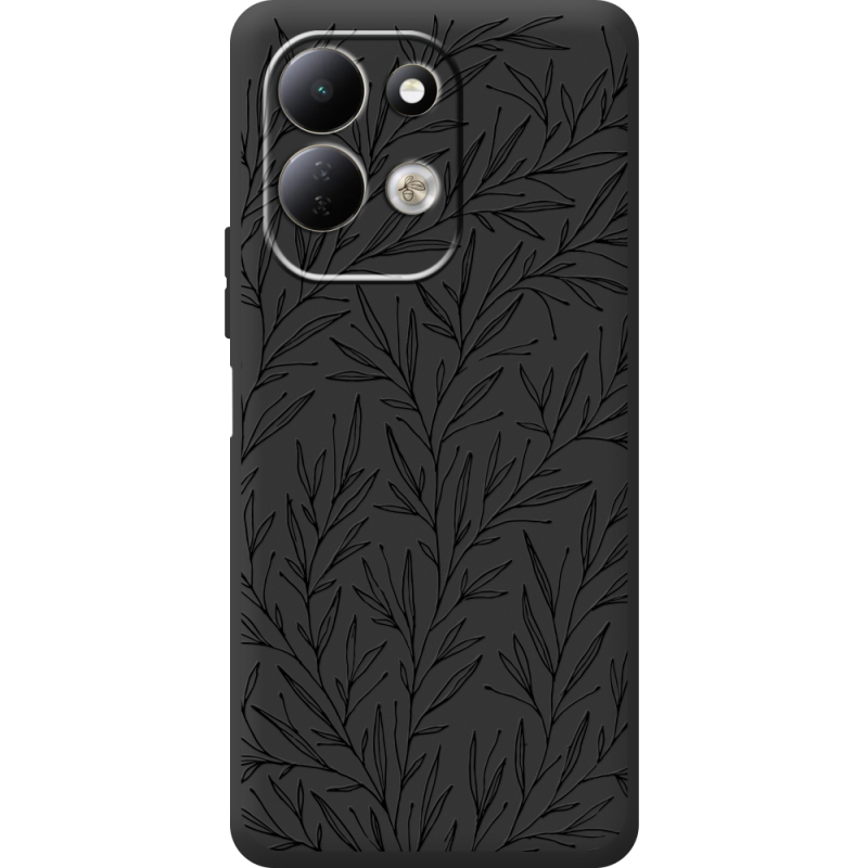 Чорний чохол BoxFace Xiaomi Redmi 17 Leaves