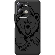 Чорний чохол BoxFace Xiaomi Redmi 17 Grizzly Bear