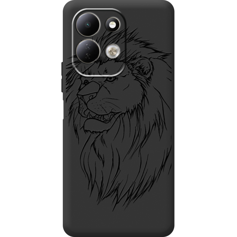 Чорний чохол BoxFace Xiaomi Redmi 17 Lion