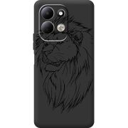 Чорний чохол BoxFace Xiaomi Redmi 17 Lion