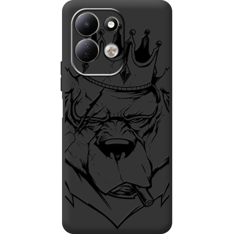 Чорний чохол BoxFace Xiaomi Redmi 17 Bear King