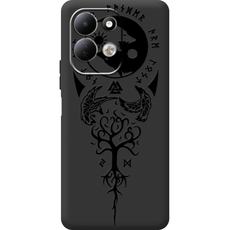 Чорний чохол BoxFace Xiaomi Redmi 17 Hugin and Munin