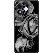 Чохол BoxFace Xiaomi Redmi Note 17 Black and White Roses