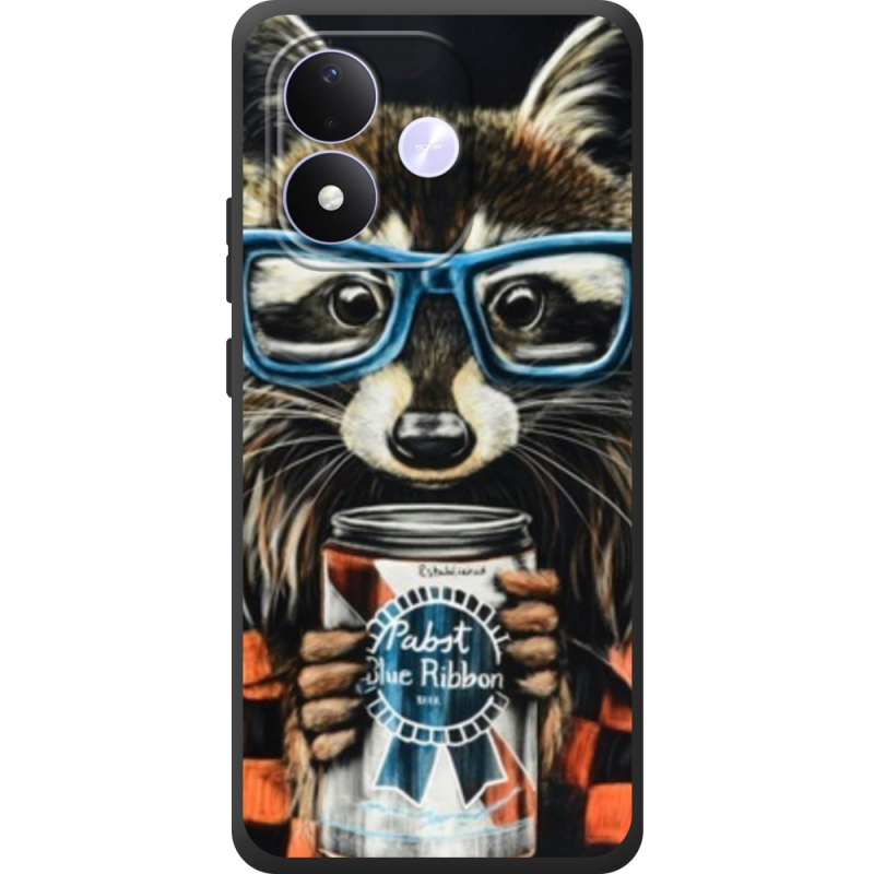 Чохол BoxFace Xiaomi Redmi Note 17 Енот с банкой