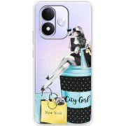 Прозорий чохол BoxFace Xiaomi Redmi Note 17 City Girl