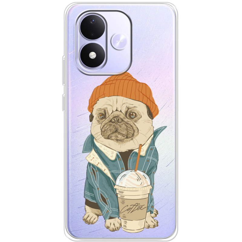 Прозорий чохол BoxFace Xiaomi Redmi Note 17 Dog Coffeeman