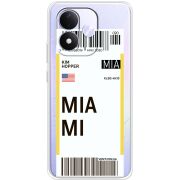 Прозорий чохол BoxFace Xiaomi Redmi Note 17 Ticket Miami