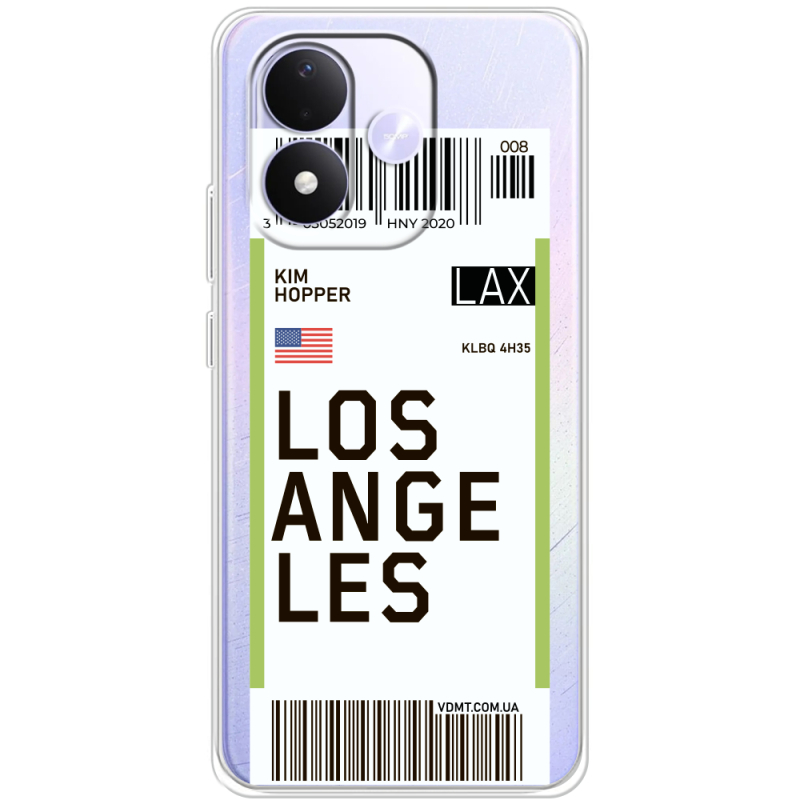 Прозорий чохол BoxFace Xiaomi Redmi Note 17 Ticket Los Angeles