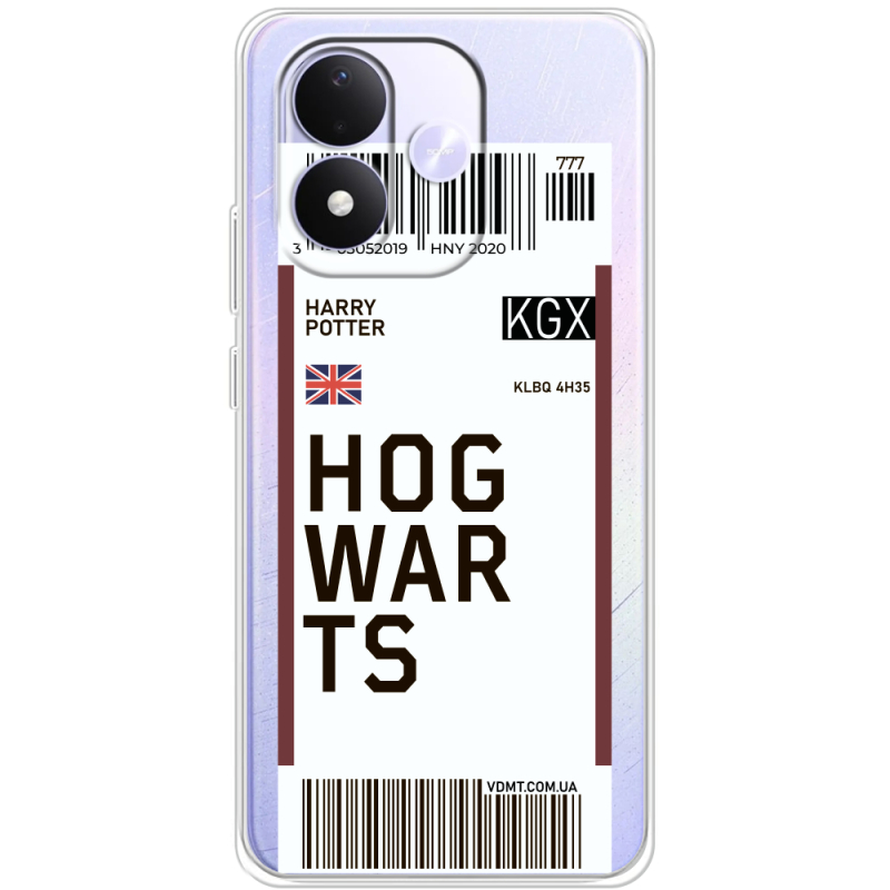 Прозорий чохол BoxFace Xiaomi Redmi Note 17 Ticket Hogwarts