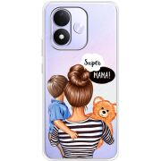 Прозорий чохол BoxFace Xiaomi Redmi Note 17 Super Mama and Son