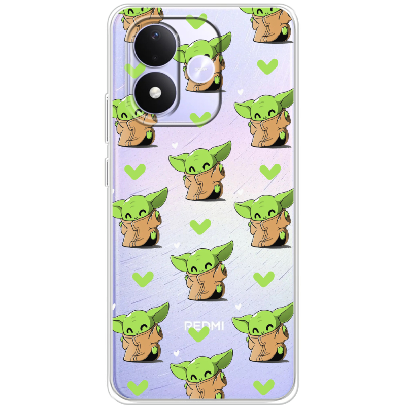 Прозорий чохол BoxFace Xiaomi Redmi Note 17 Pattern Baby Yoda