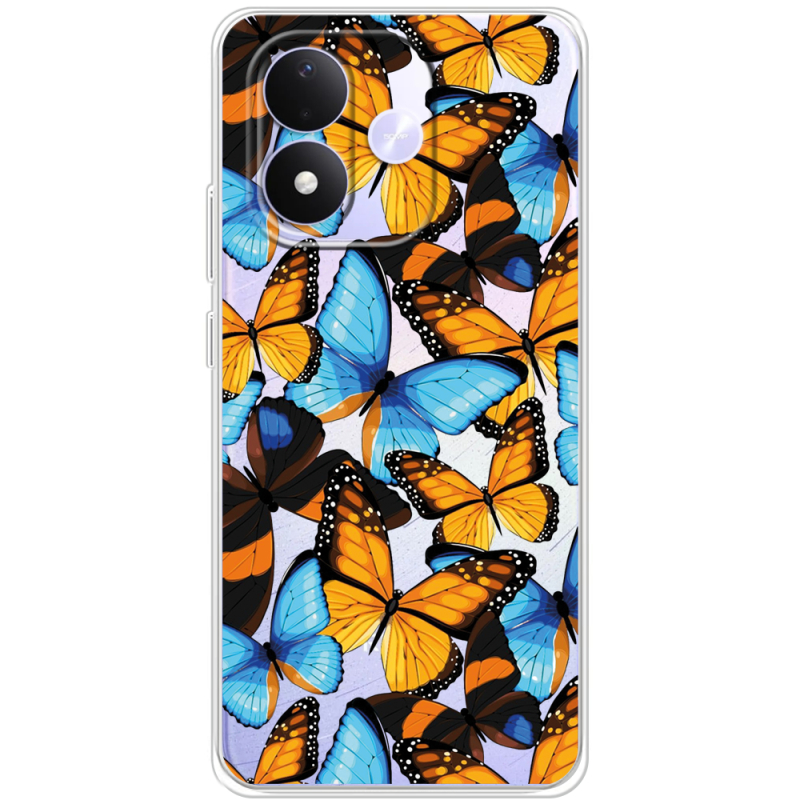 Прозорий чохол BoxFace Xiaomi Redmi Note 17 Butterfly Morpho
