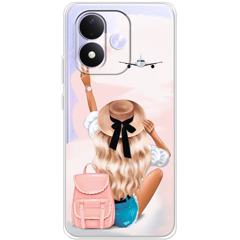 Прозорий чохол BoxFace Xiaomi Redmi Note 17 Travel Girl