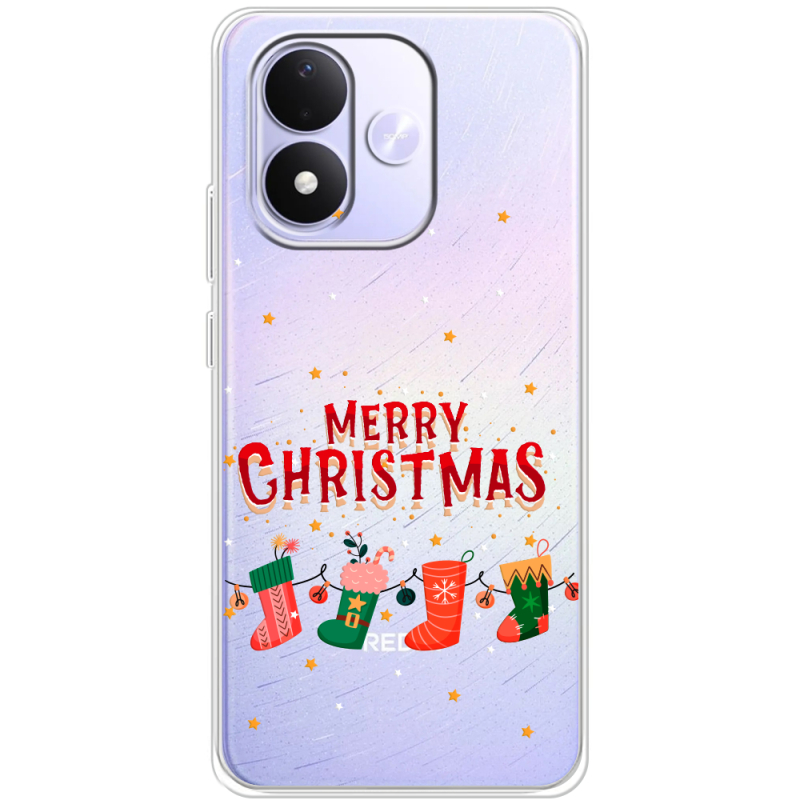 Прозорий чохол BoxFace Xiaomi Redmi Note 17 Merry Christmas