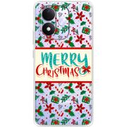 Прозорий чохол BoxFace Xiaomi Redmi Note 17 Vintage Christmas Pattern