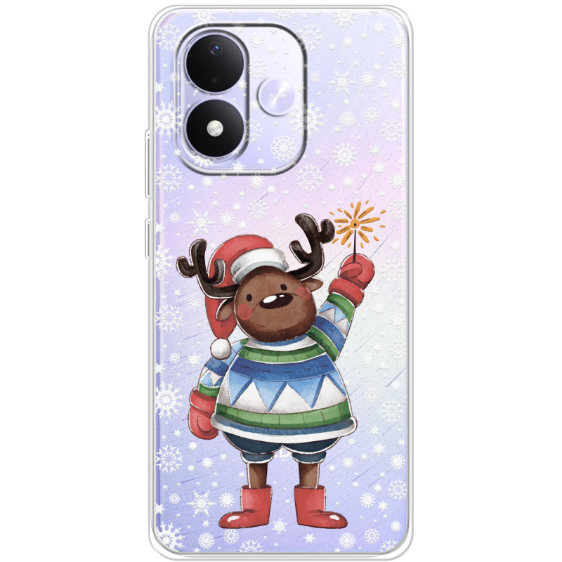 Прозорий чохол BoxFace Xiaomi Redmi Note 17 Christmas Deer with Snow