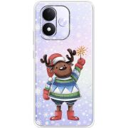 Прозорий чохол BoxFace Xiaomi Redmi Note 17 Christmas Deer with Snow