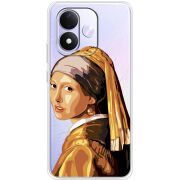 Прозорий чохол BoxFace Xiaomi Redmi Note 17 Девушка с жемчужной серёжкой