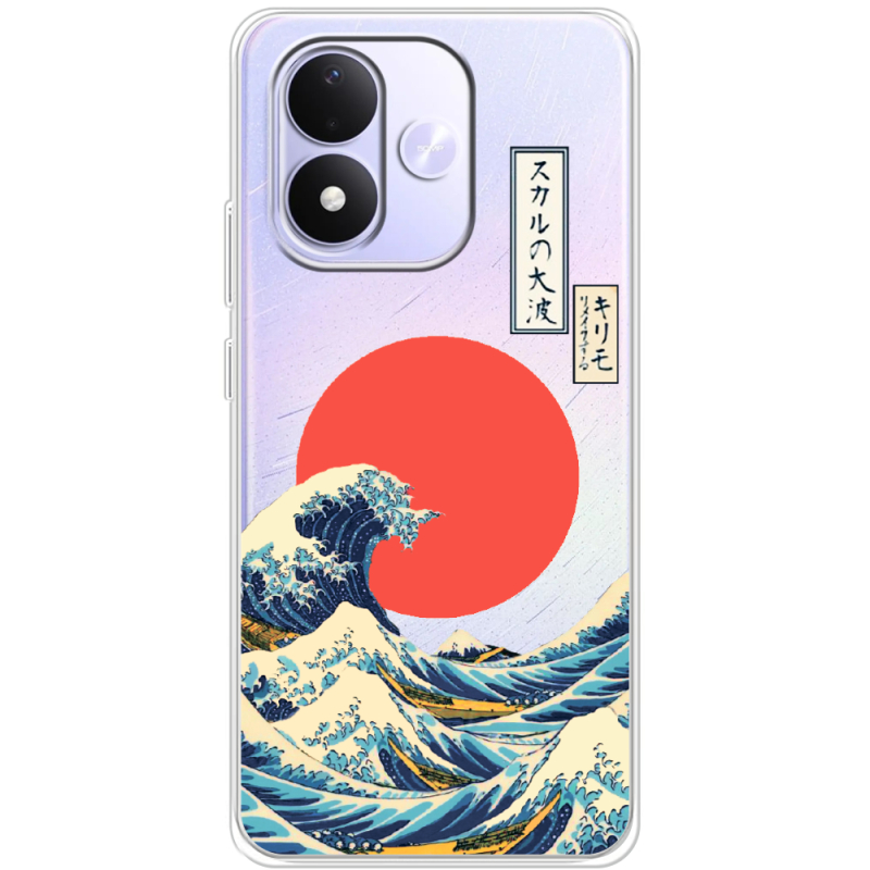 Прозорий чохол BoxFace Xiaomi Redmi Note 17 Большая волна в Канагаве