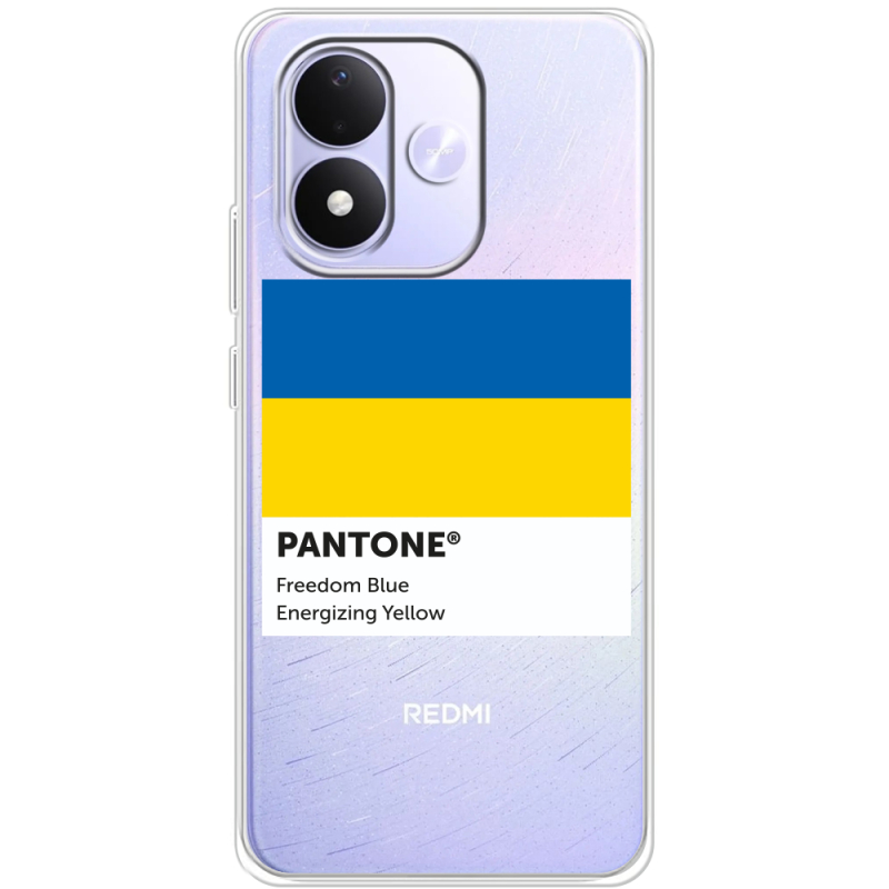 Прозорий чохол BoxFace Xiaomi Redmi Note 17 Pantone вільний синій