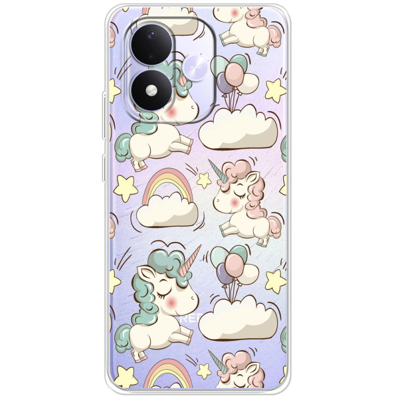 Прозорий чохол BoxFace Xiaomi Redmi Note 17 Unicorns